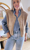 GILET SHERPA MILA BEIGE