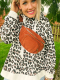 SWEAT BEST LEOPARD BEIGE