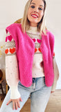 GILET SHERPA MILA ROSE