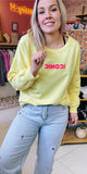 SWEAT ICONIC JAUNE