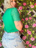 T-SHIRT PRETTY VERT