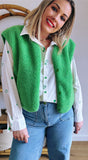 GILET SHERPA MILA VERT
