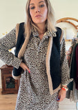 ROBE ISSA LEOPARD