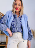 GILET SHERPA MILA BLEU