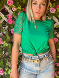 T-SHIRT PRETTY VERT