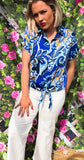 BLOUSE CORSE Bleu