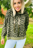 SWEAT BEST LEOPARD KAKI