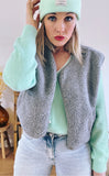 GILET SHERPA MILA GRIS