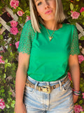 T-SHIRT PRETTY VERT