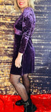 ROBE VELOUR VIOLETTE