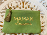 Pochette coloré ” Maman d’amour ” Gaze de coton - O'Dressing-M