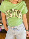 T-SHIRT NEW YORK Vert - O'Dressing-M