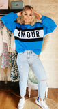 SWEAT AMOUR Bleu - O'Dressing-M