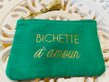 Pochette coloré ” Bichette d’amour ” Gaze de coton - O'Dressing-M