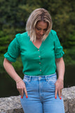 PULL DENTELLE VERT