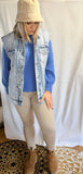 JEAN SKINNY GROOV BEIGE