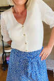 PULL DENTELLE Blanc - O'Dressing-M