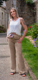 PANTALON DIAMANT BEIGE - O'Dressing-M