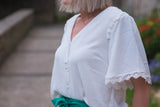 BLOUSE MORBIHAN Blanche - O'Dressing-M
