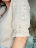 PULL DENTELLE Beige - O'Dressing-M