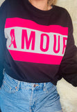 SWEAT AMOUR Noir - O'Dressing-M